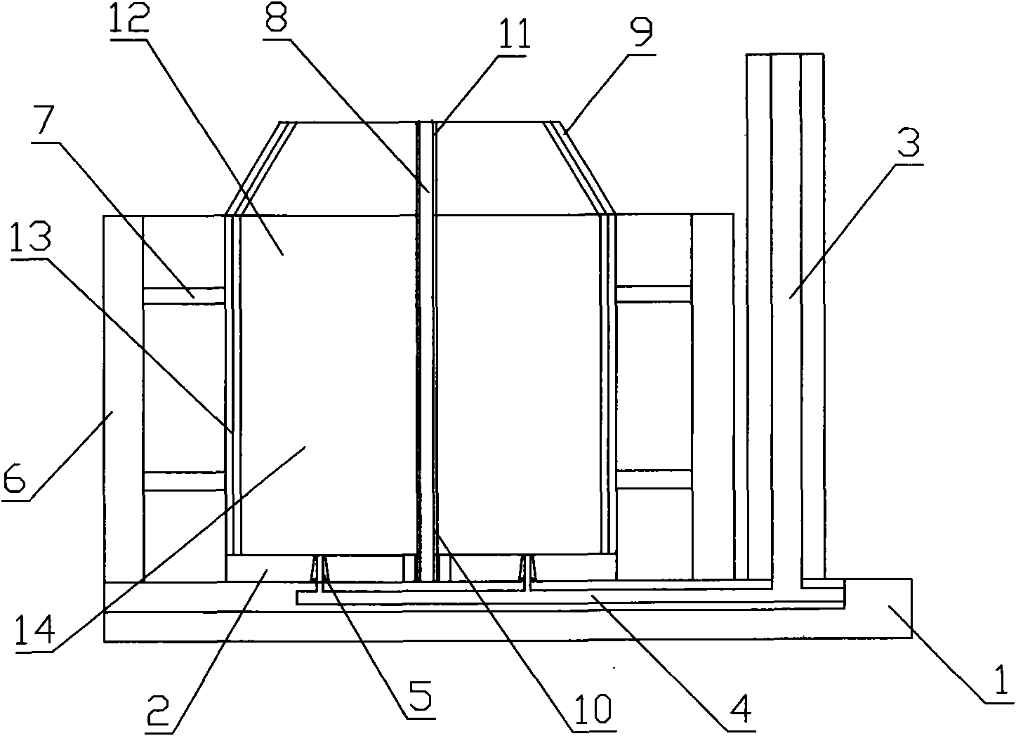 Non-electroslag remelting type clean metal ingot mould