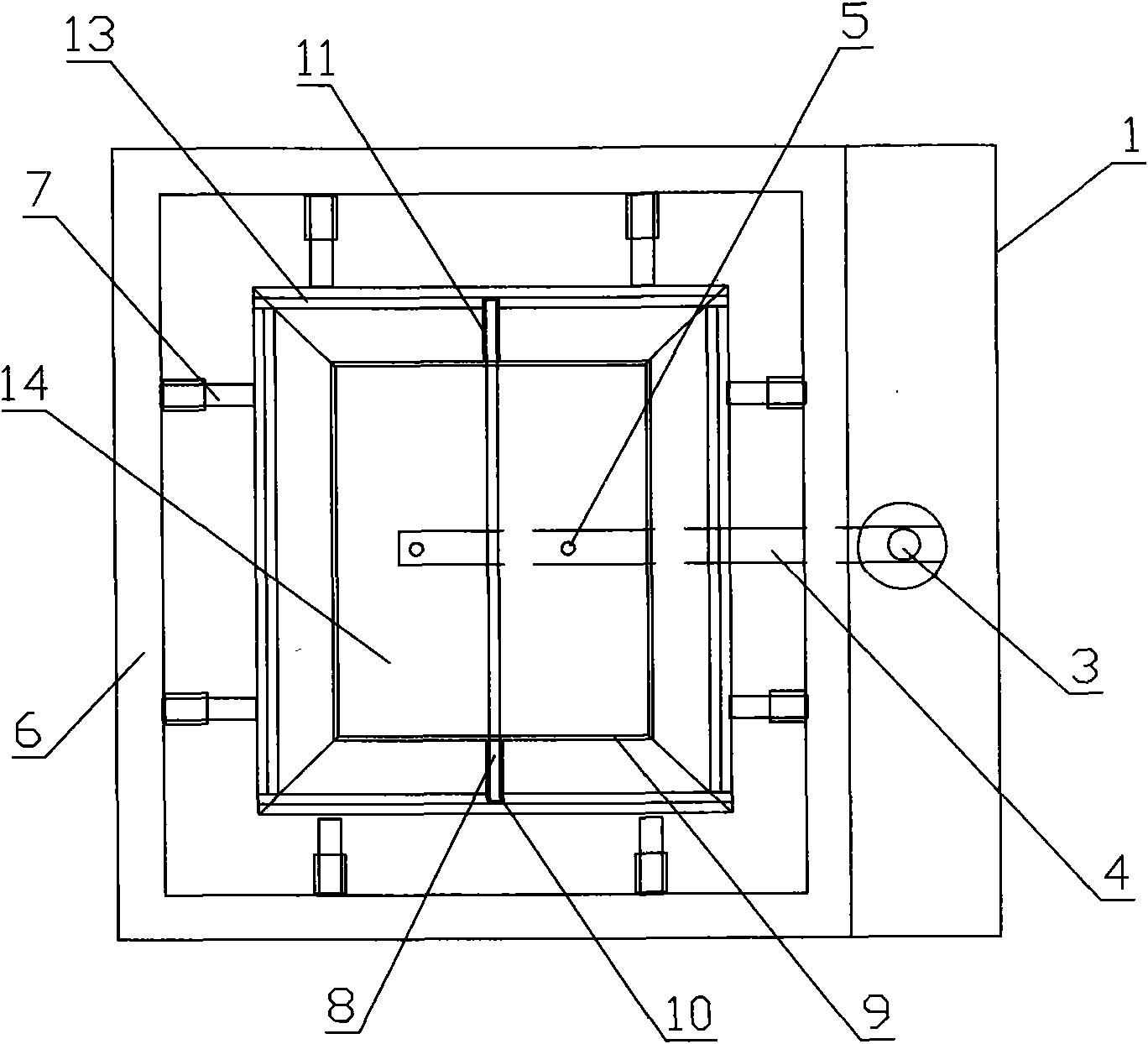 Non-electroslag remelting type clean metal ingot mould