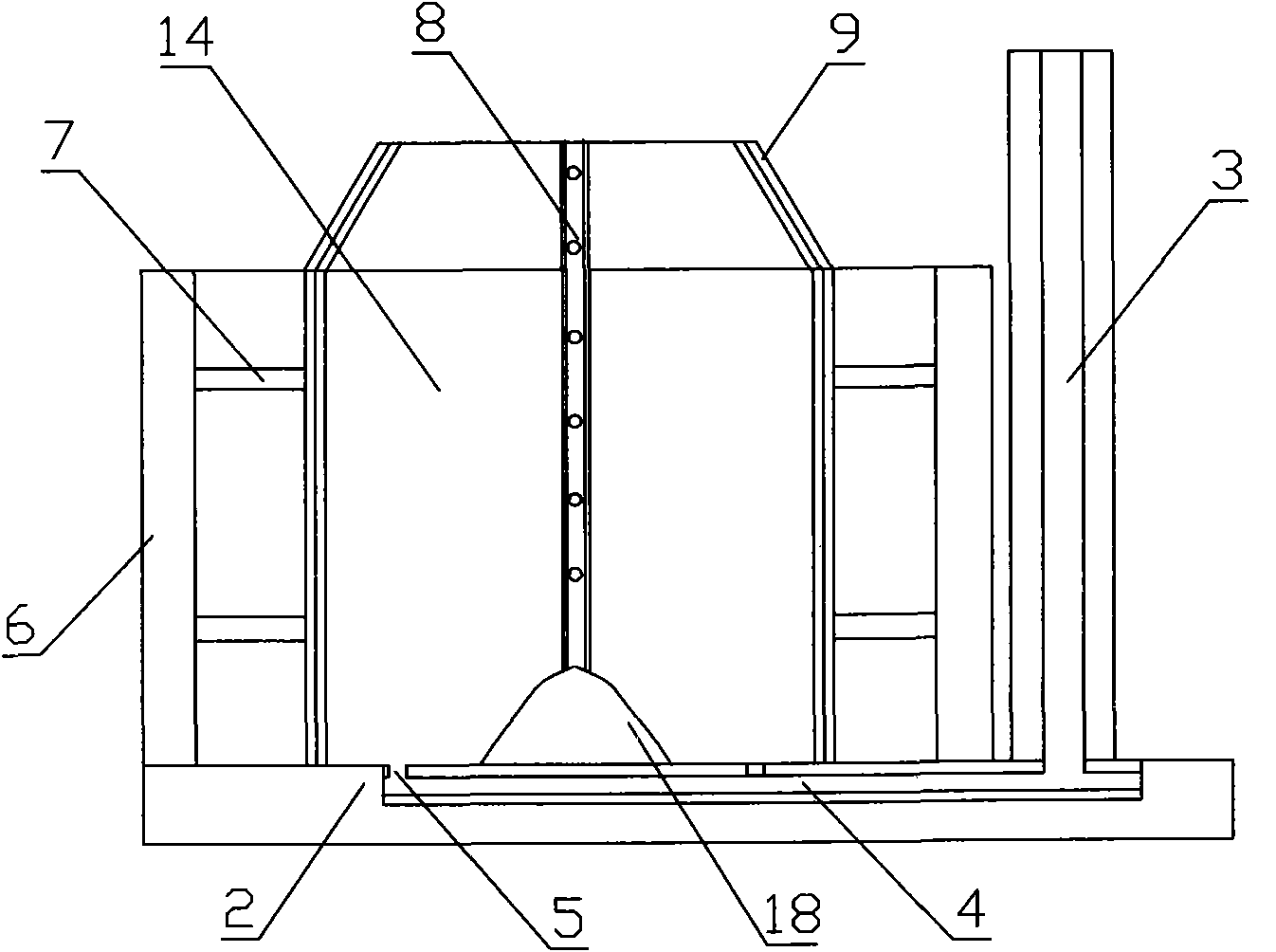 Non-electroslag remelting type clean metal ingot mould