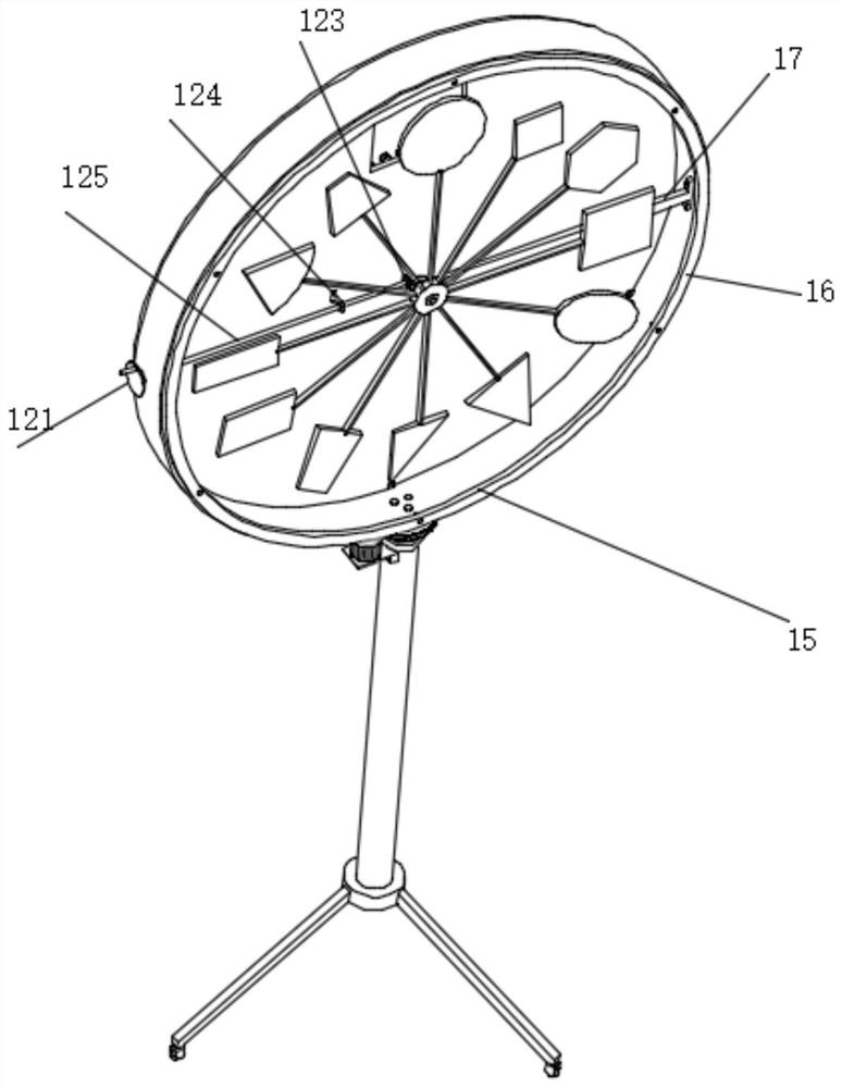 Simple mathematical graph demonstration device