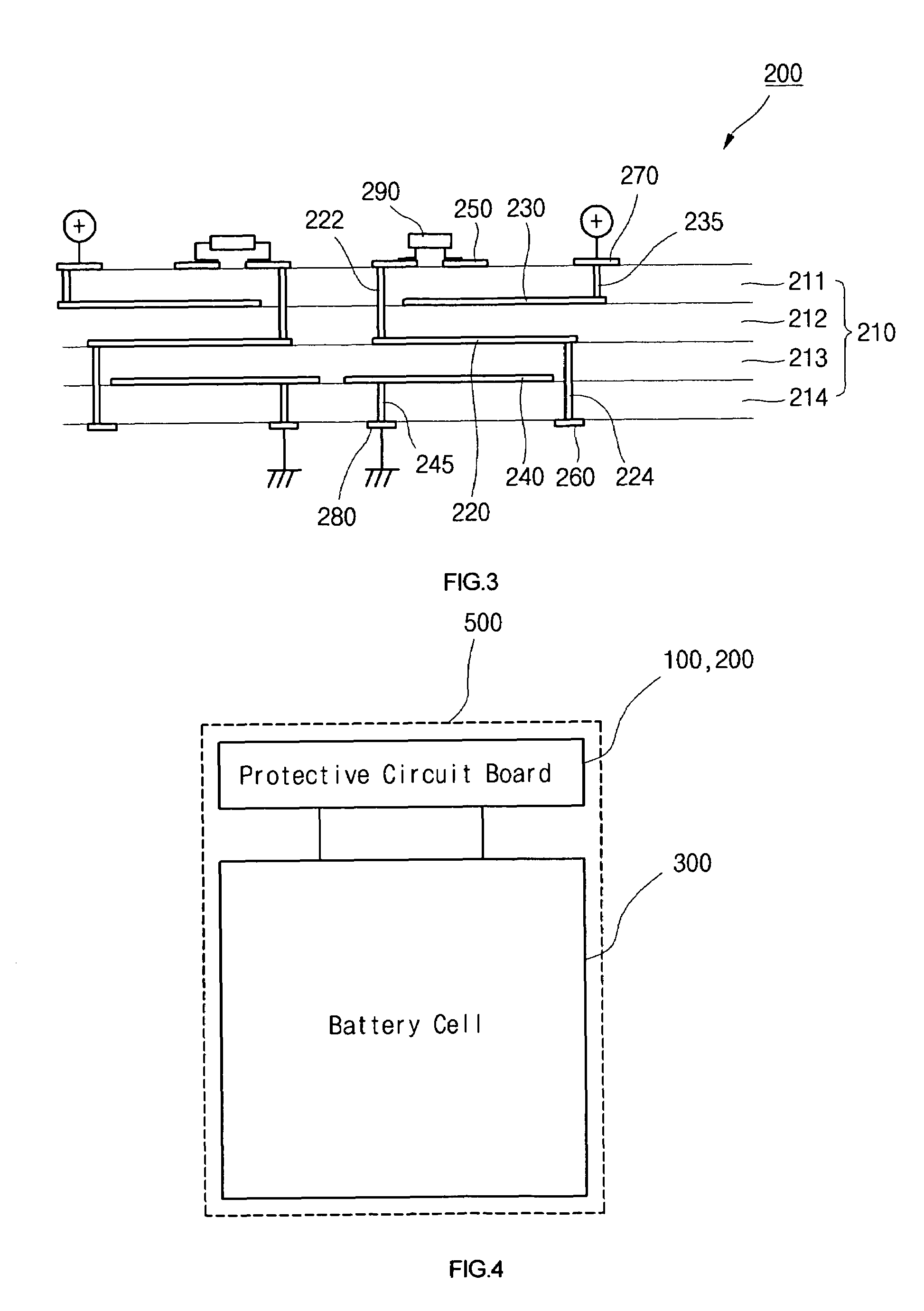 Protective circuit board for battery pack