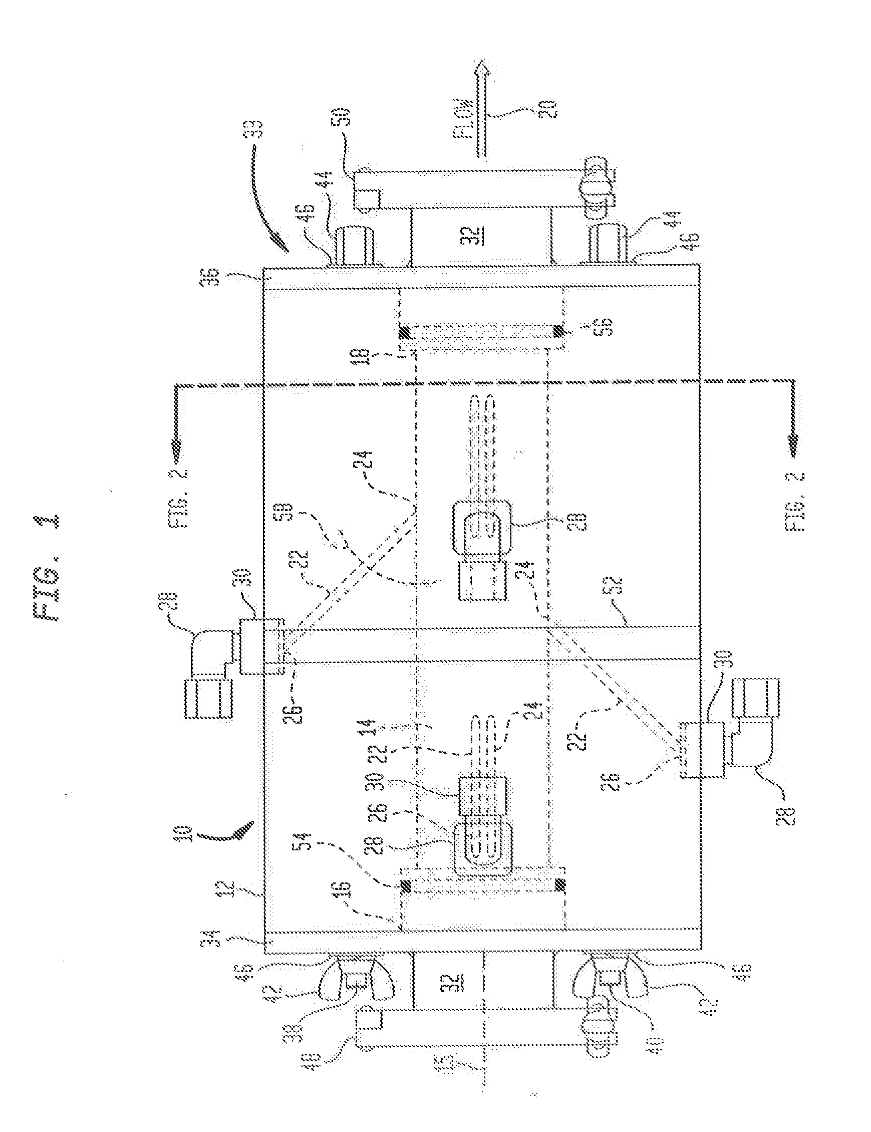 Inline mixing injector for liquid products