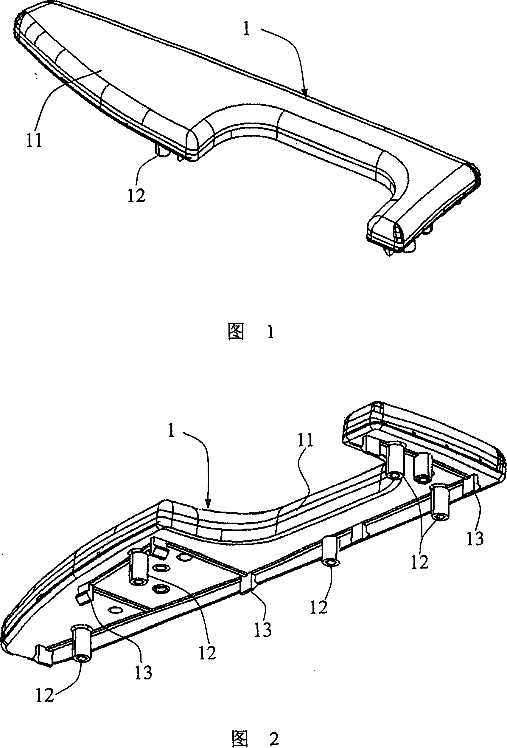 Automobile door plate assembling method with multiple inner decorations