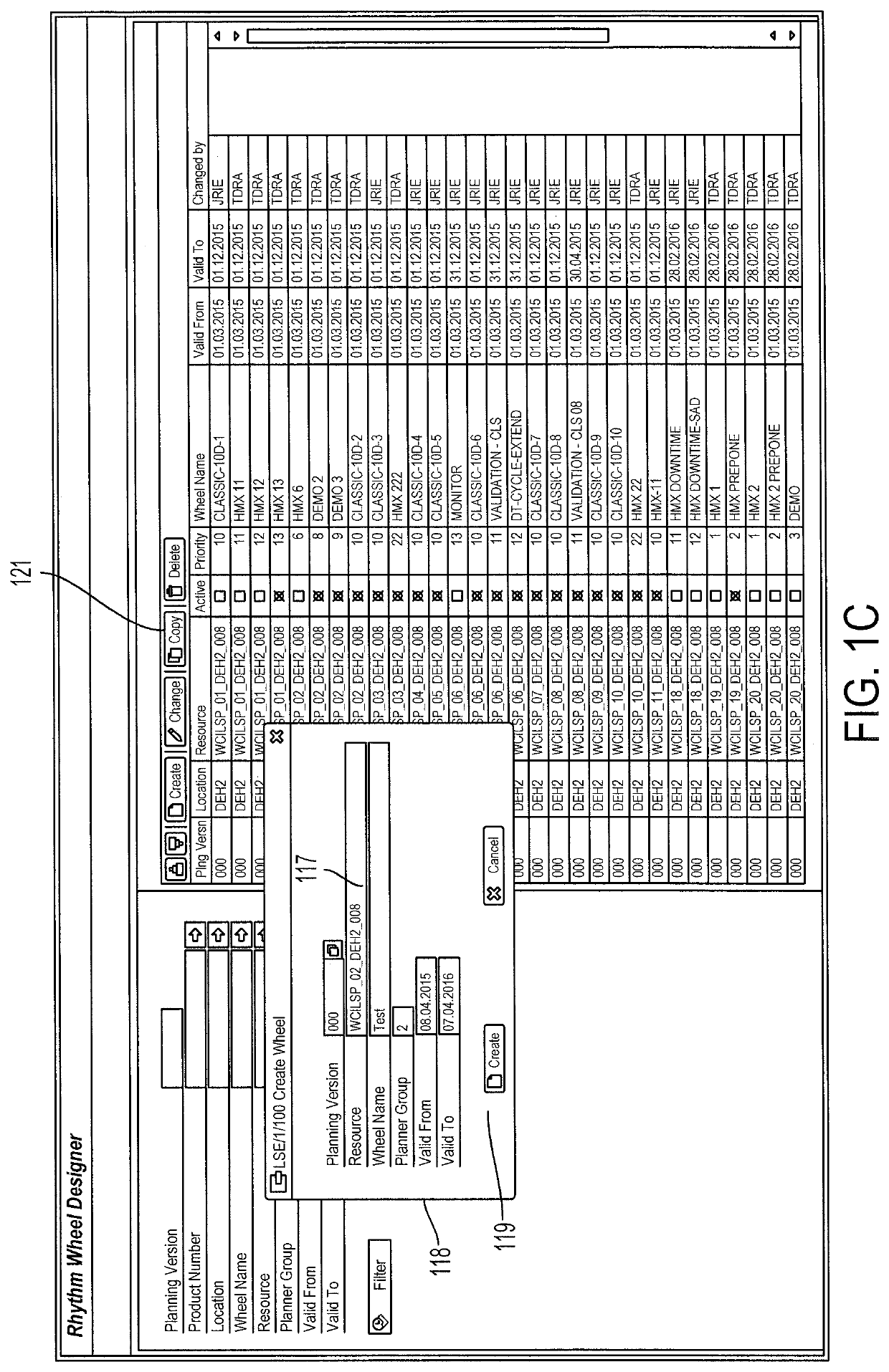 System and method for high-mix wheels for capacity planning resource planning and material resource planning