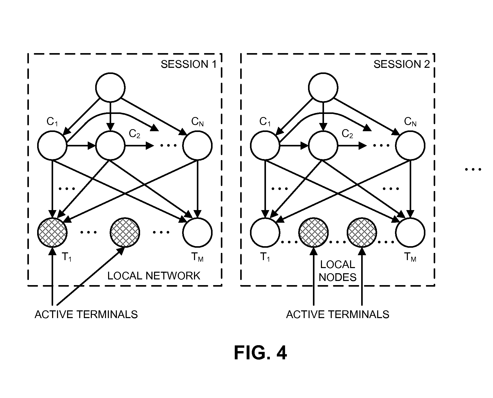 Method and apparatus for selecting links to include in a probabilistic generative model for text