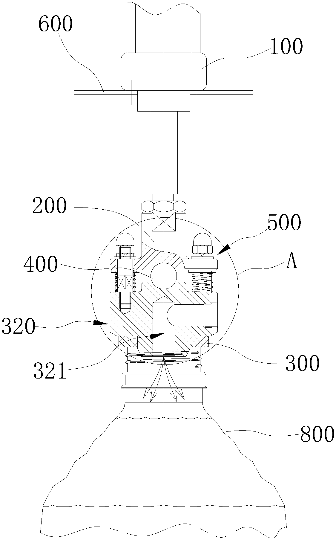 Self error correction leakage test mechanism and leakage test device