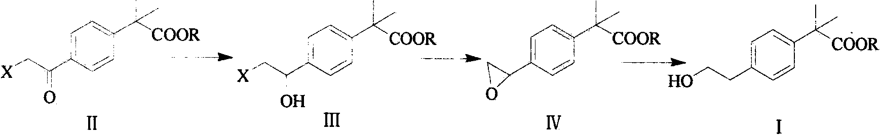 Preparation method of bilastine key intermediate