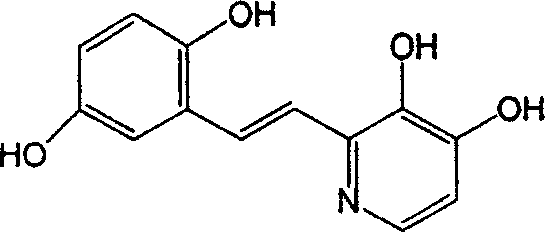 Polyhydroxy stilbenes compound preparation and uses as drugs for suppressing SARS