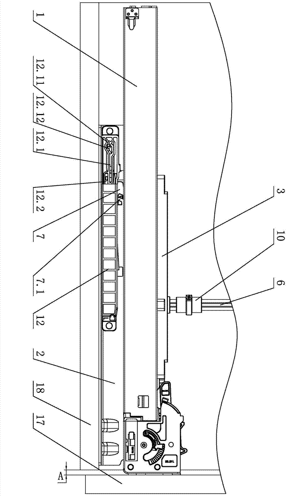 Synchronizing device of drawer sliding rails