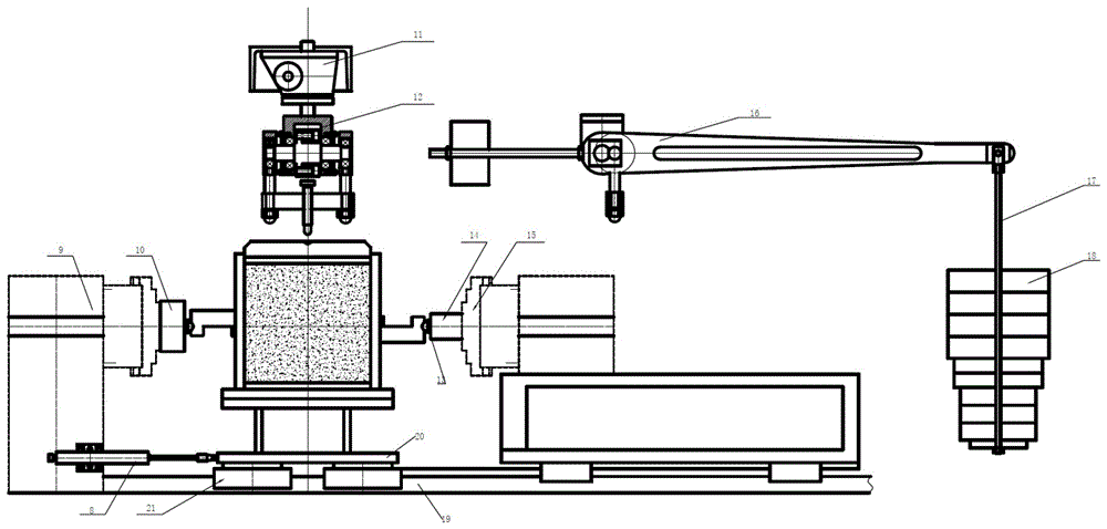 Earth-rock aggregate direct shear relaxation test device and test method