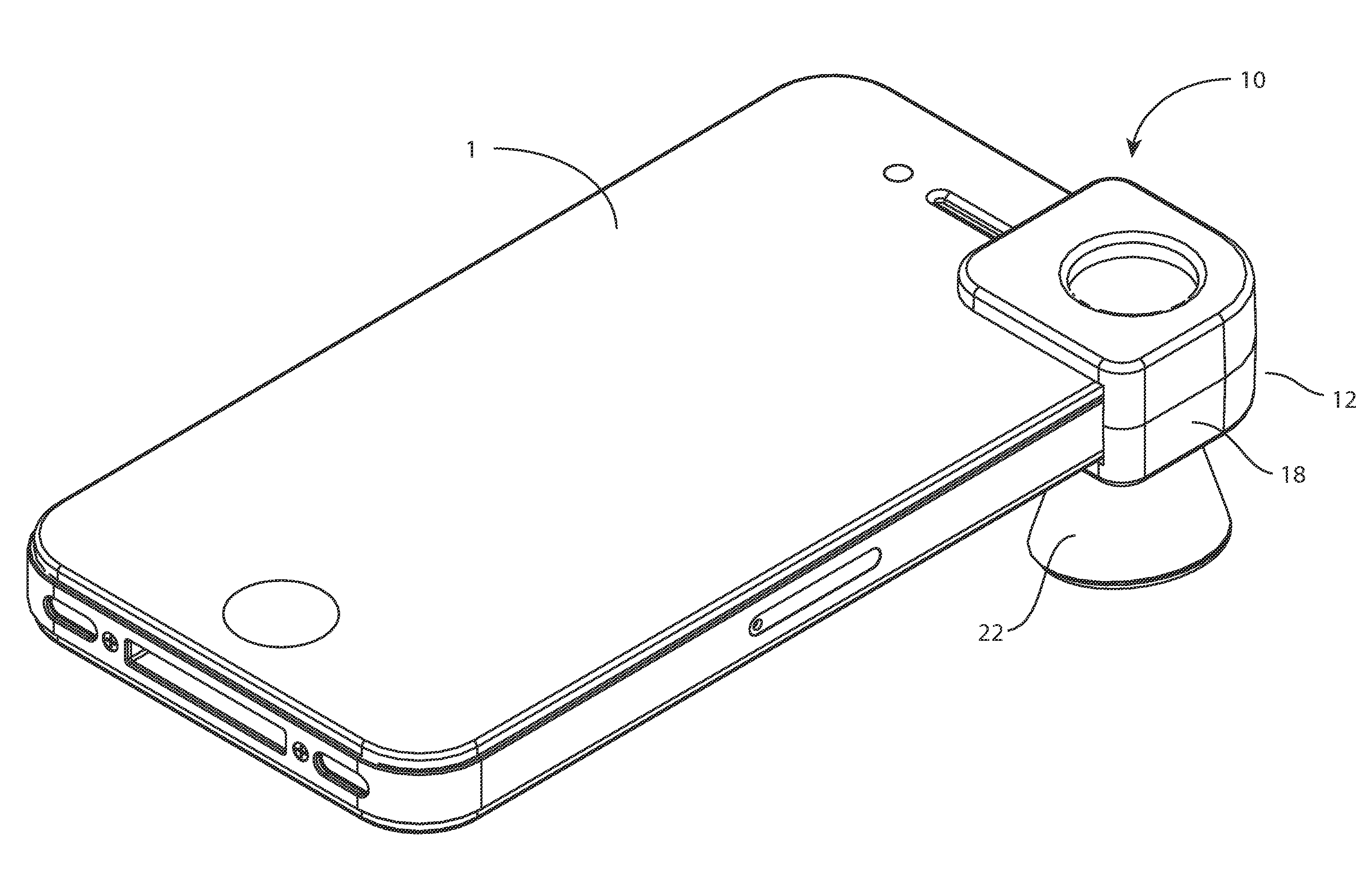 Engraved gemstone viewer for personal communications devices