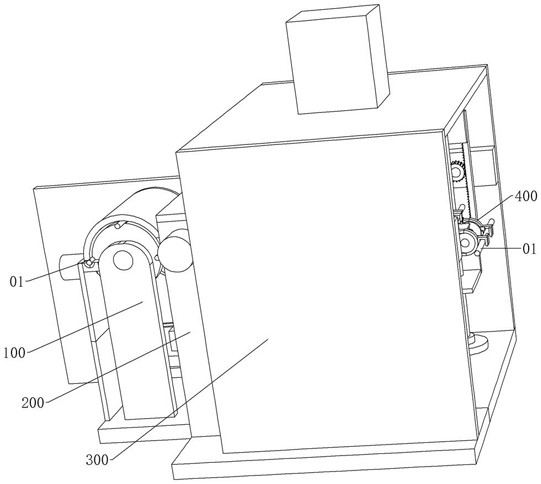 End grinding machine of linear probe