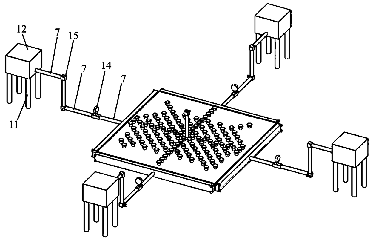 Visual variable opening crack grouting test device and method under hydrostatic and dynamic water conditions