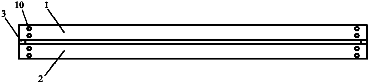 Visual variable opening crack grouting test device and method under hydrostatic and dynamic water conditions