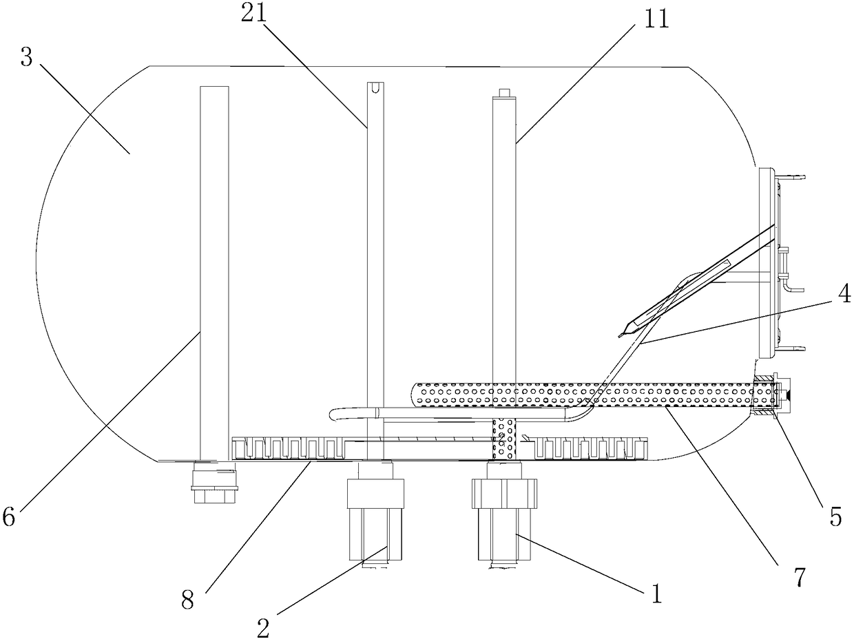 Water heater producing hydrogen water