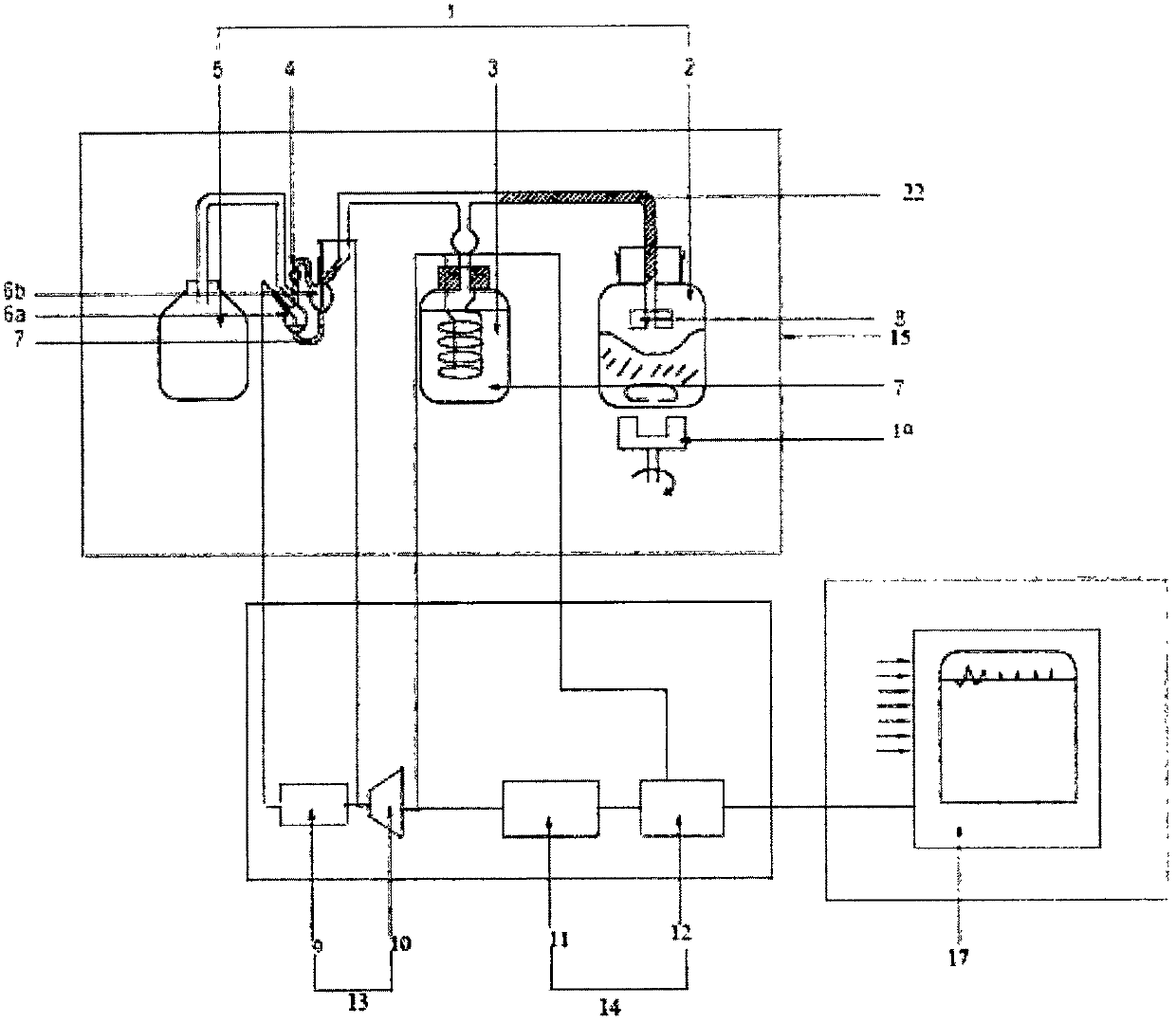 A microbial bod measurement system with continuous oxygen supply