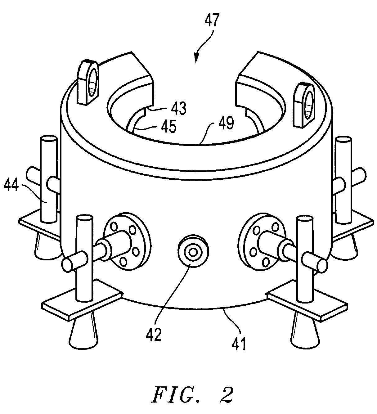 System, method, and apparatus for a radially-movable line termination system for a riser string on a drilling rig