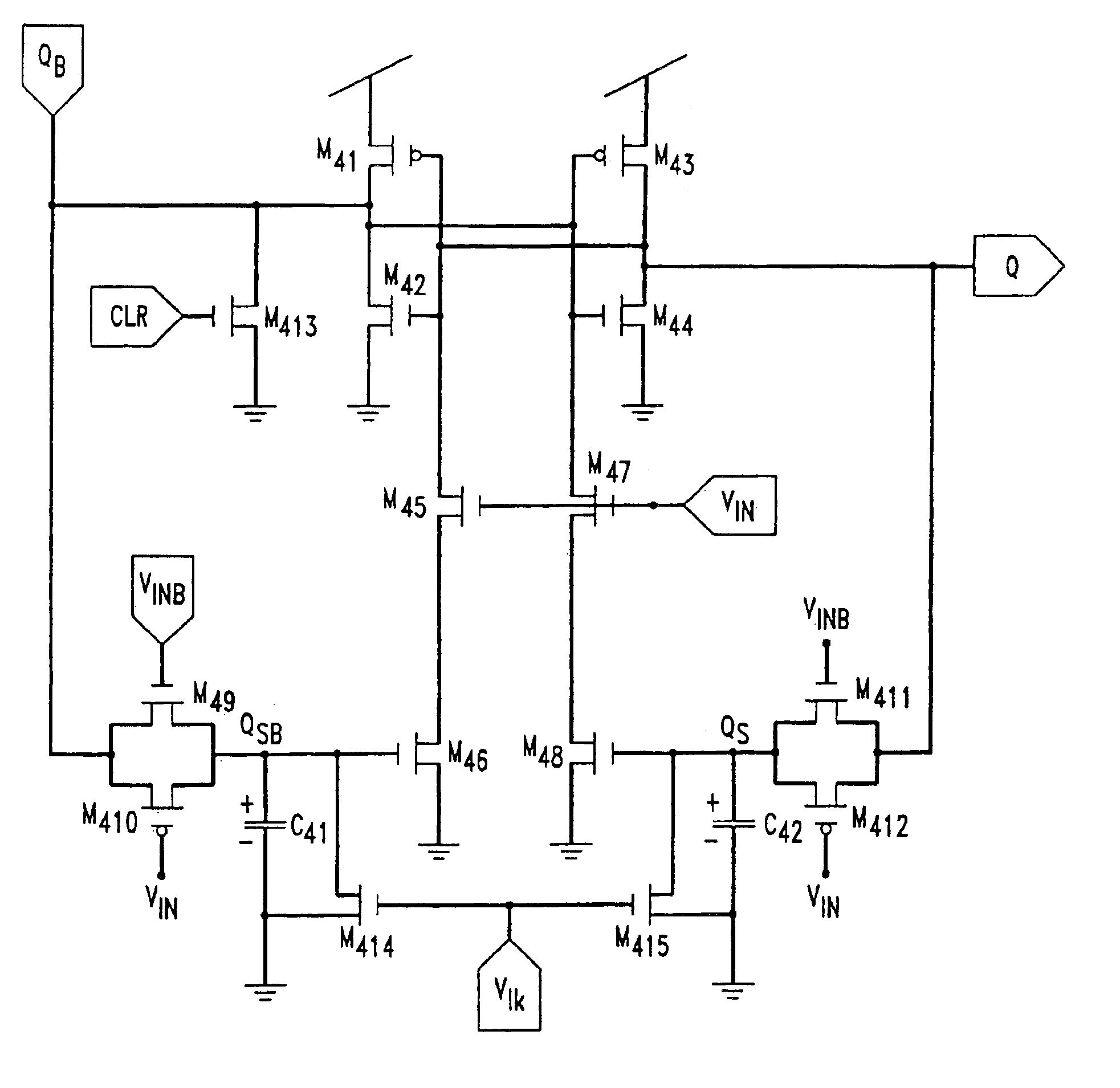 Edge-triggered toggle flip-flop circuit