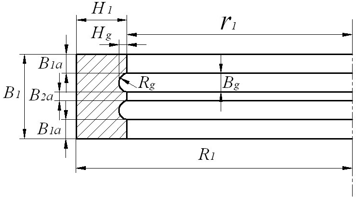 Radial and axial rolling forming method for large-sized double-groove ring piece