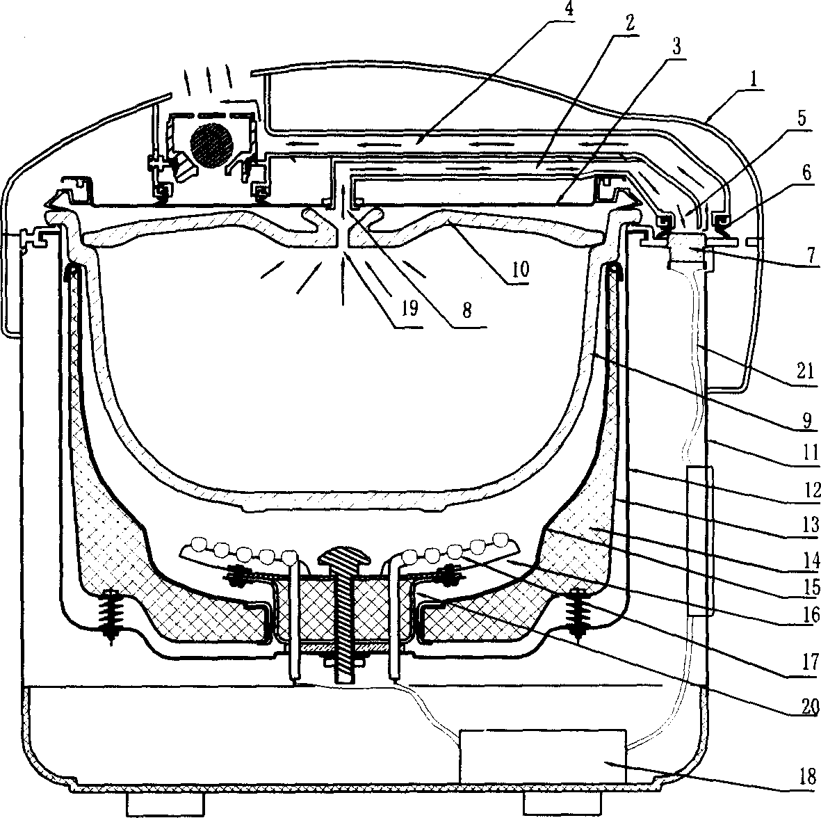 Ceramic electric cooker