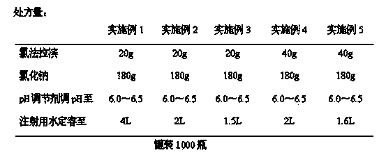 Clofarabine injection and preparation method thereof