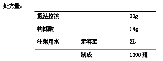 Clofarabine injection and preparation method thereof