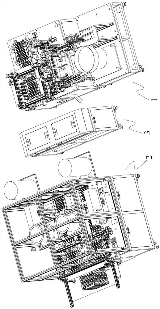 A ceramic heating element assembly, filling and sealing machine