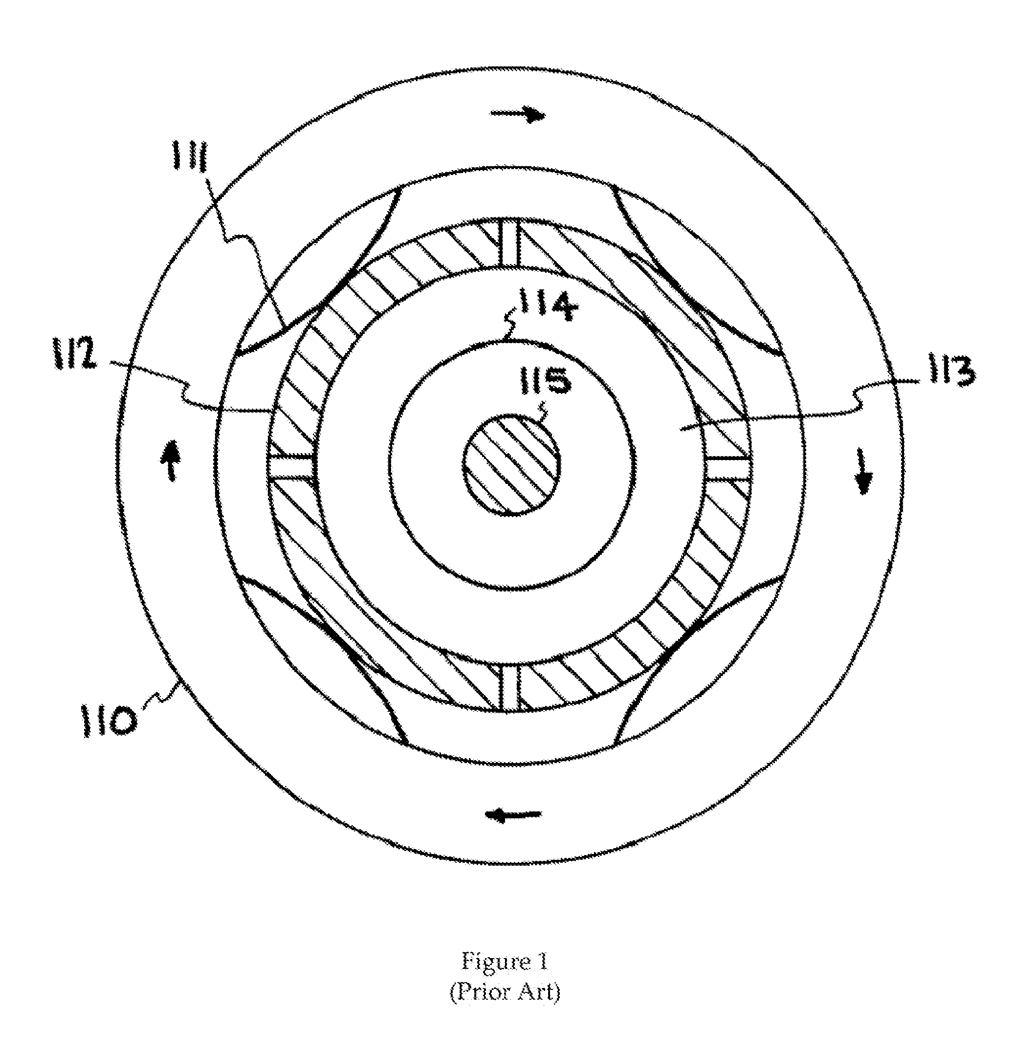 Centrifugally decoupling touchdown bearings