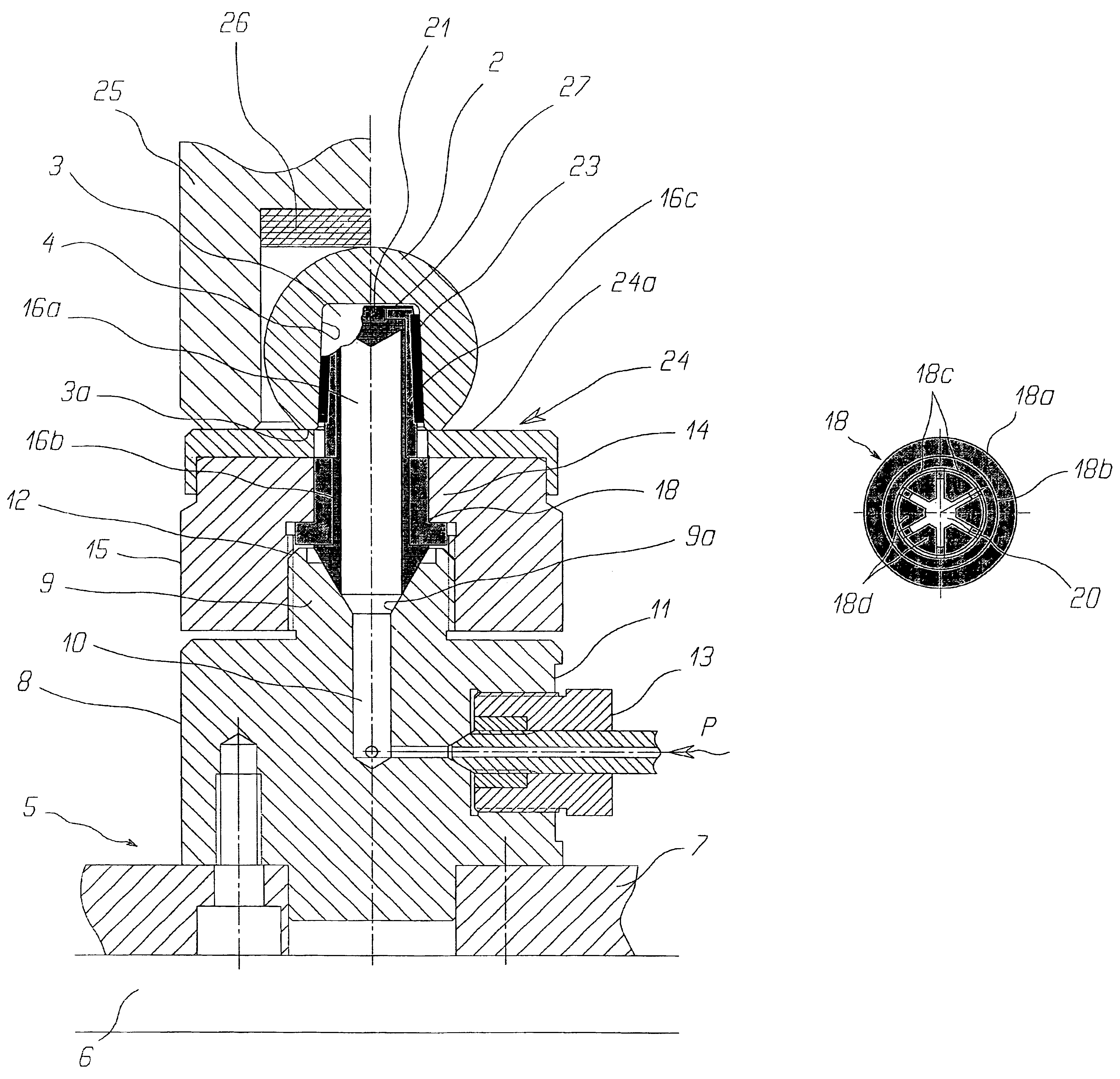 Test device for femoral head prosthesis