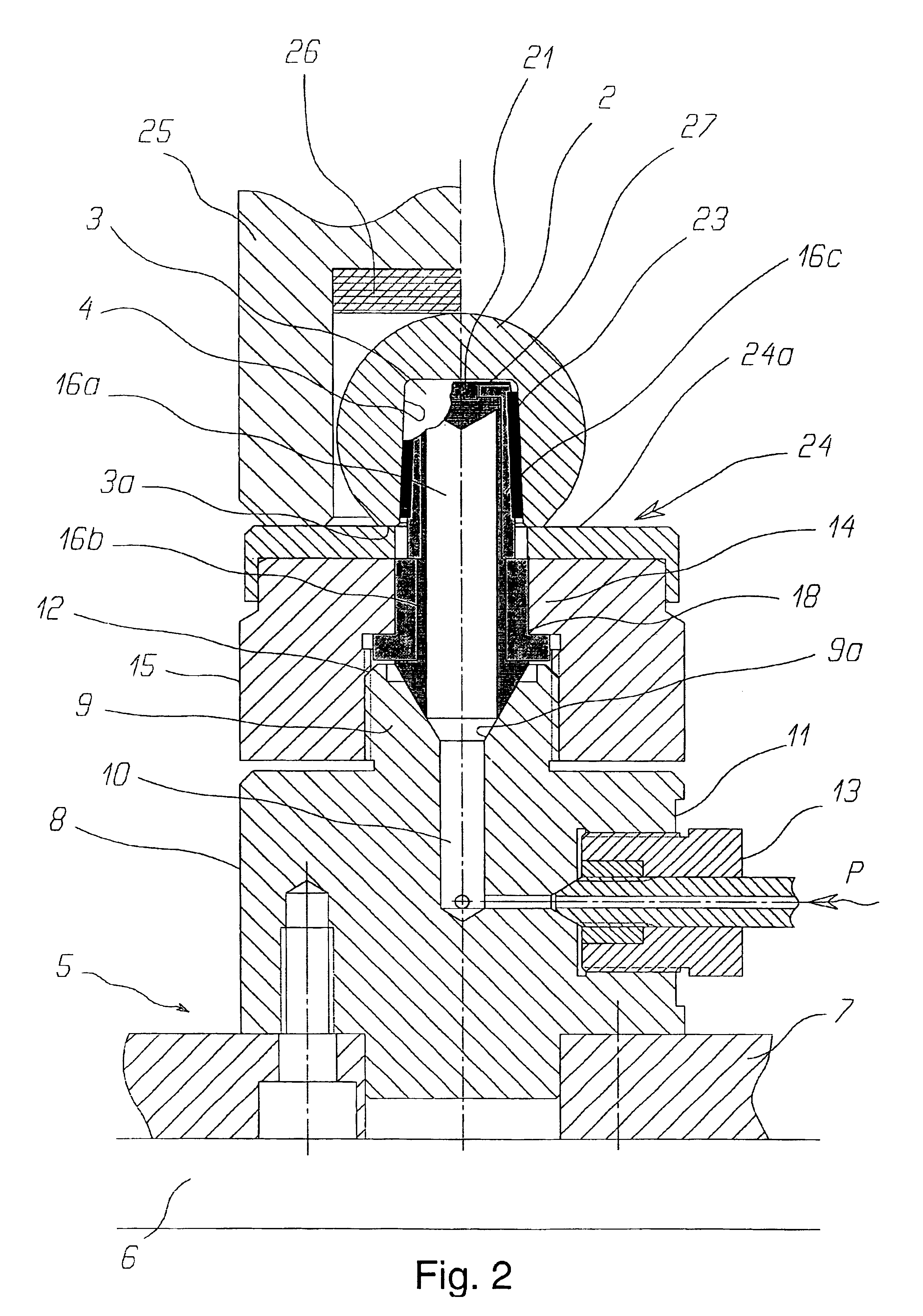 Test device for femoral head prosthesis