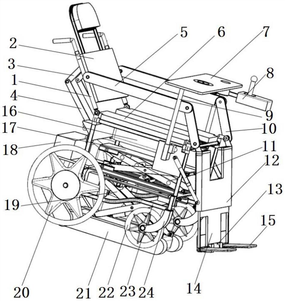 Wheelchair with toilet structure