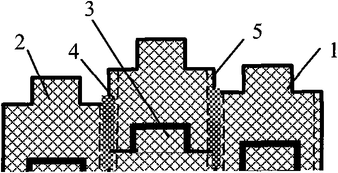 Prebaked anode carbon block structure of aluminum electrolysis cell