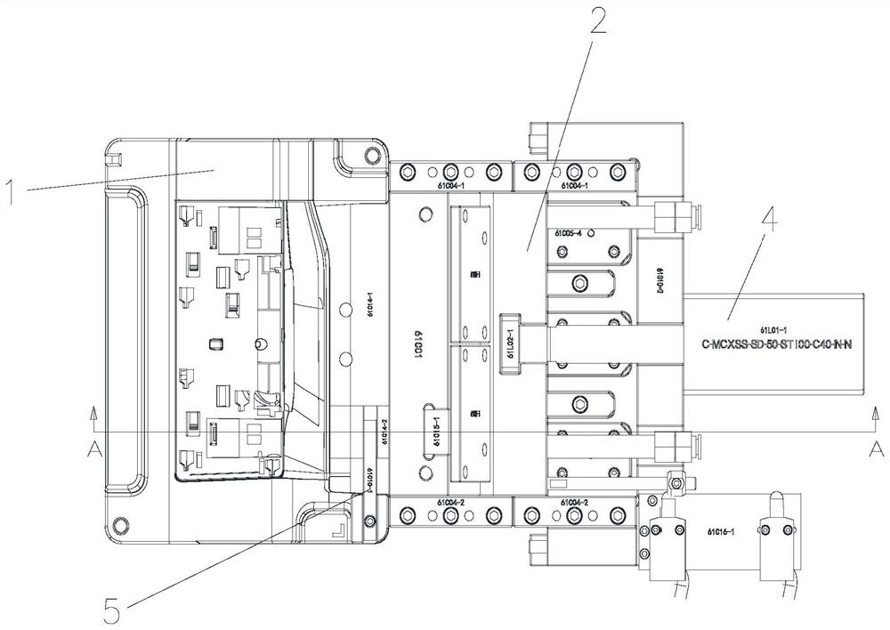 Washing machine handle injection mold