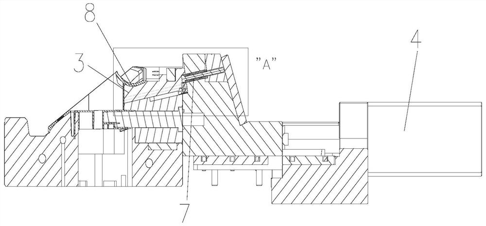 Washing machine handle injection mold