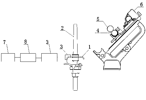 Rough yarn feeding stopping automatic control system based on PLC