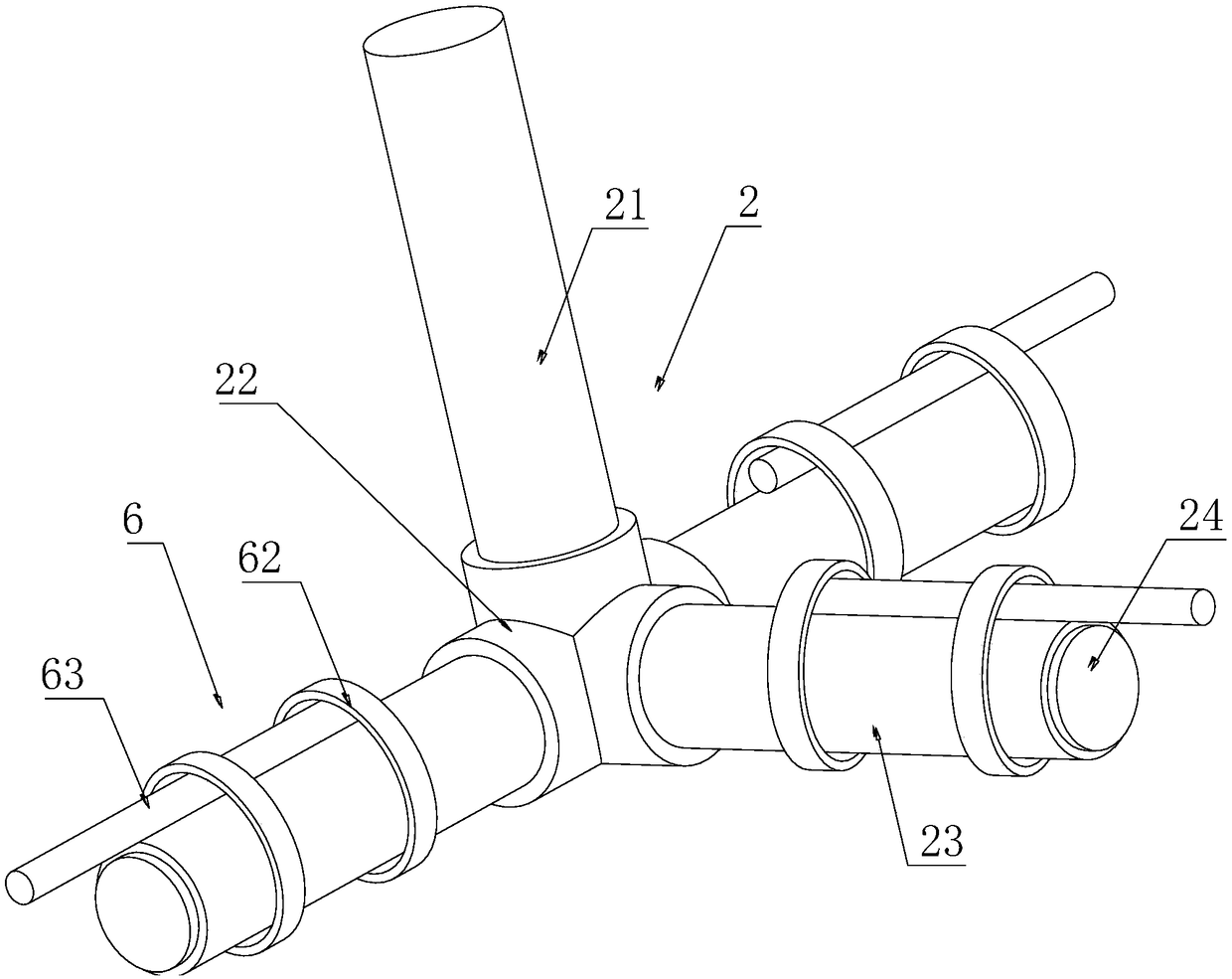 Large-scale high-pressure micro-fog temperature reducing ceiling fan