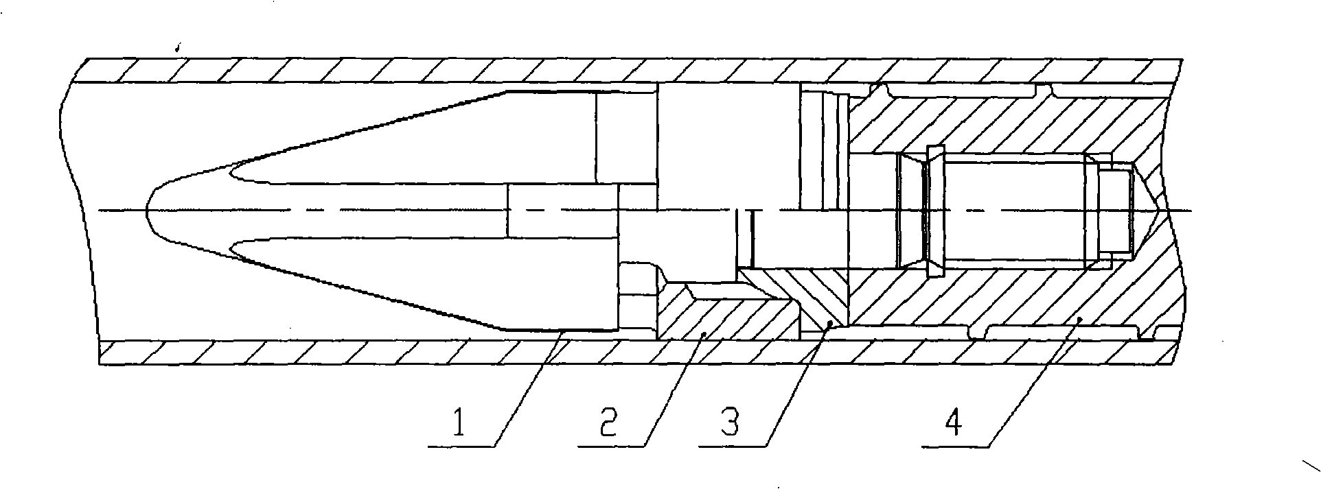 Jetting-moulding screw of plastic jetting-moulding machine