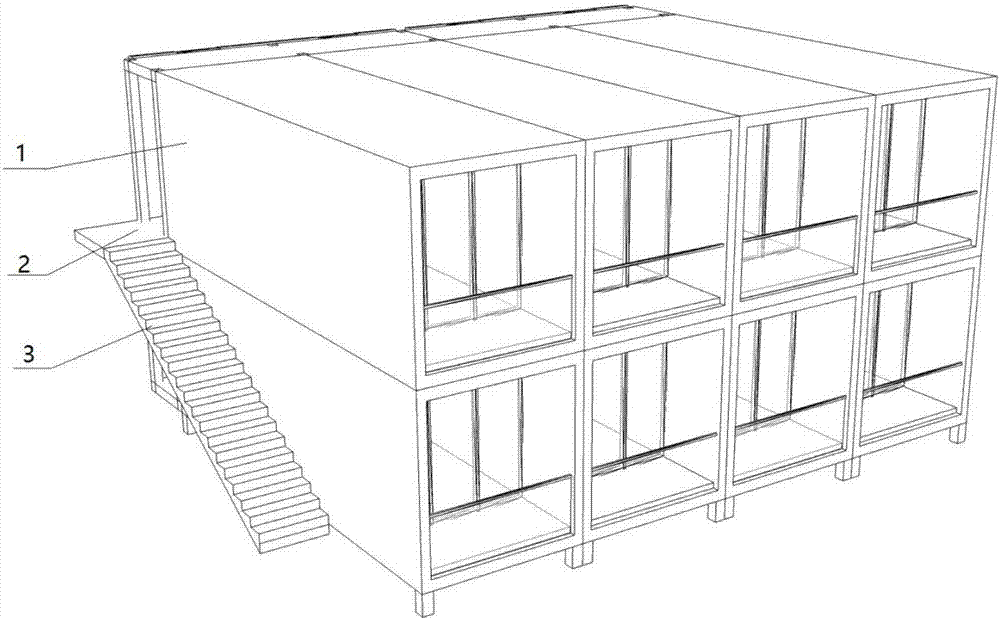 Novel box-type modularized combined house building structure