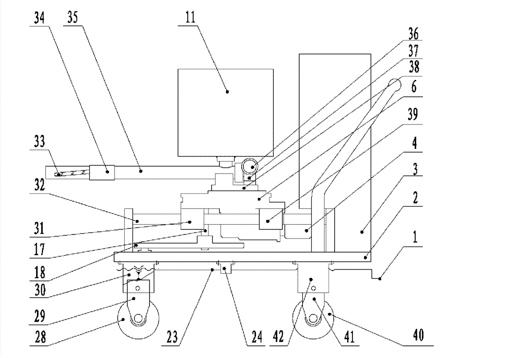 Double-barrelled automatic slag adding machine