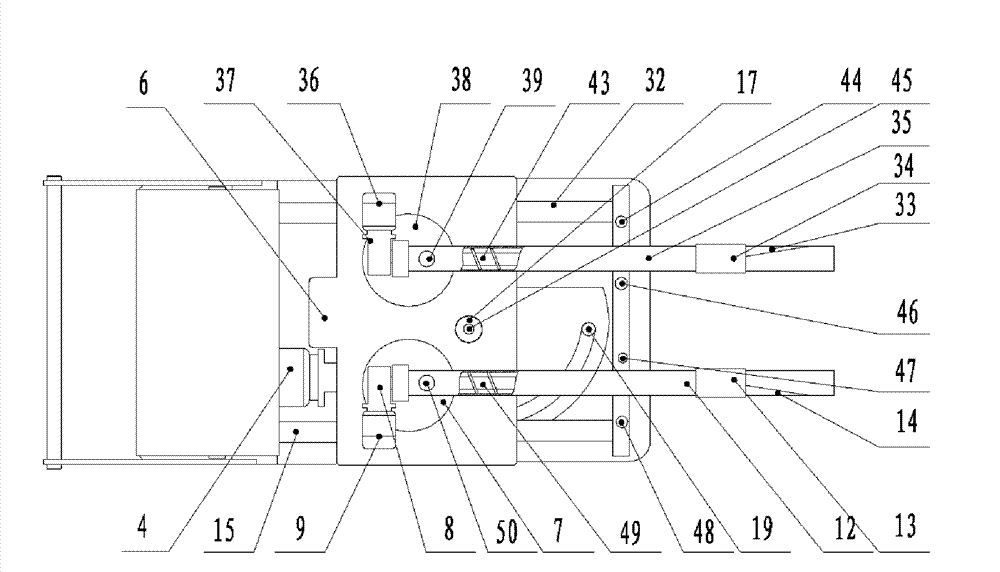 Double-barrelled automatic slag adding machine