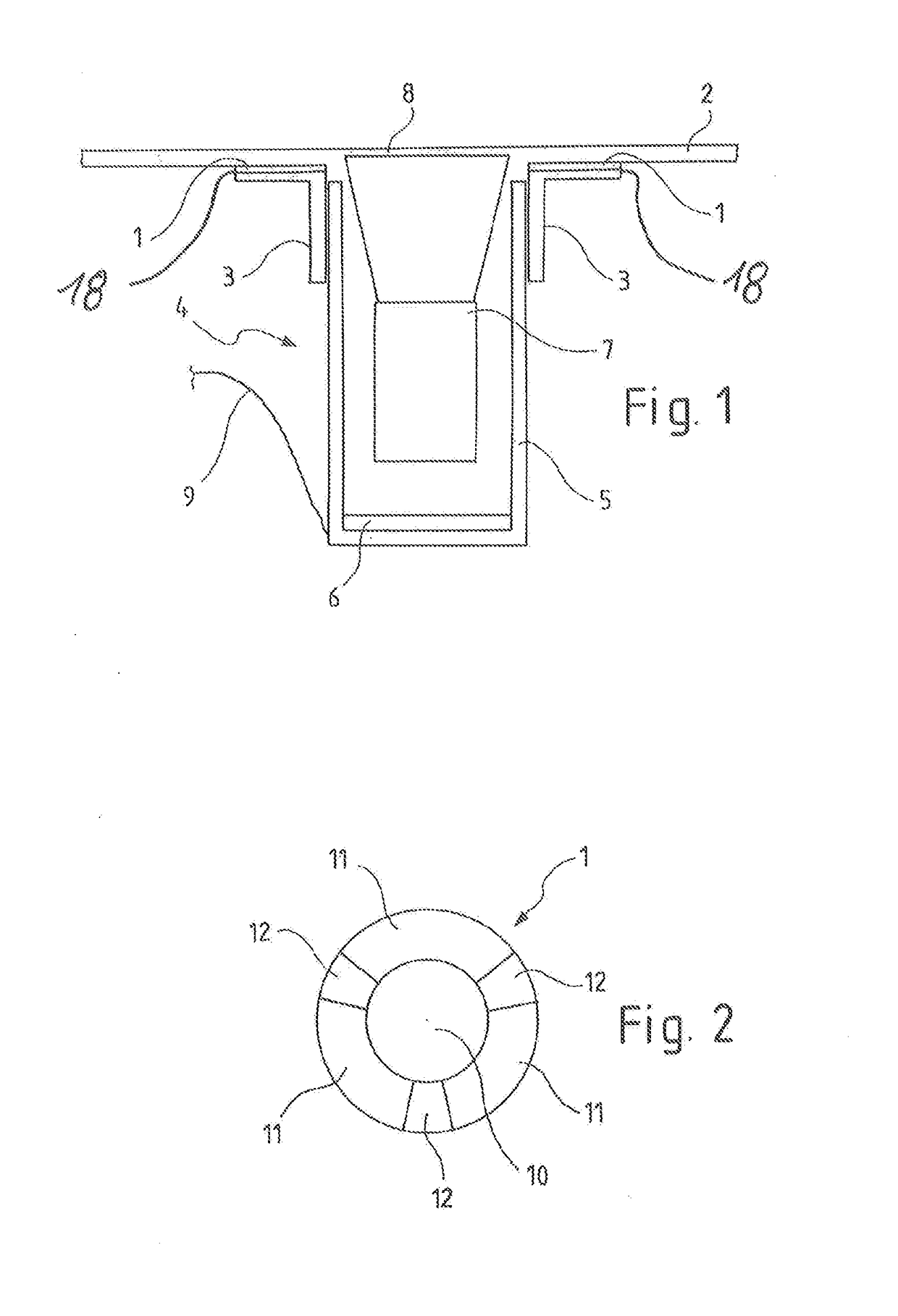 Sensor device and method for recording at least one contact event on a vehicle