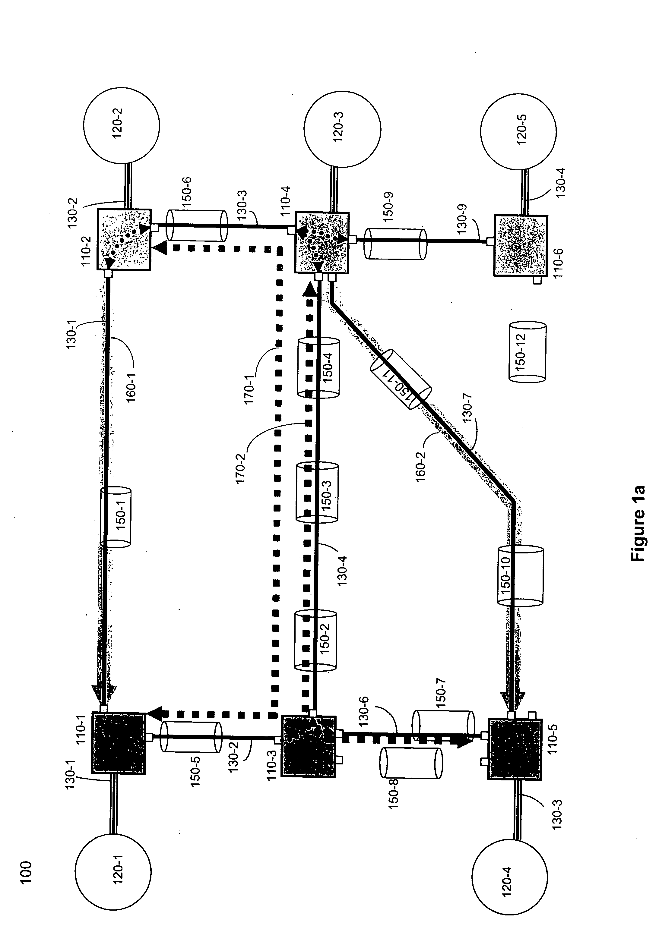 Method for stochastic selection of improved cost metric backup paths in shared-mesh protection networks