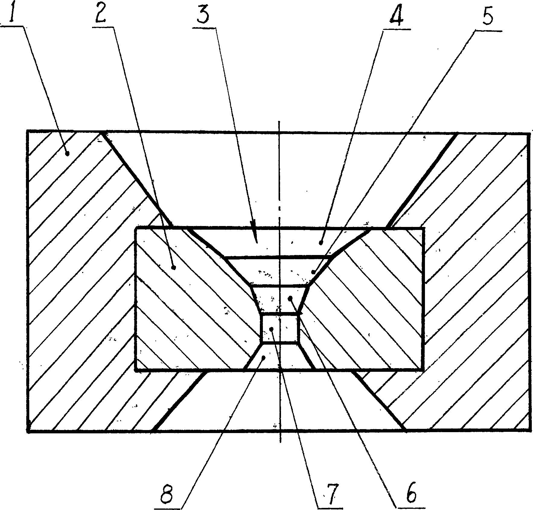 Manufacturing method of diamond wire drawing mould