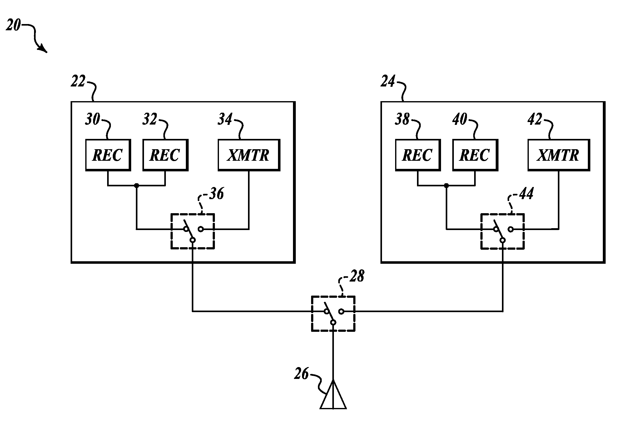 Integrated distance measuring equipment and transponder system and method