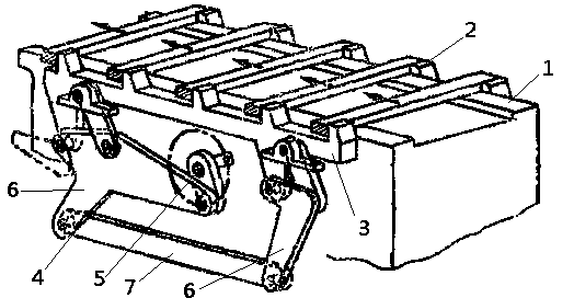 Linkage type automatic feeding mechanism