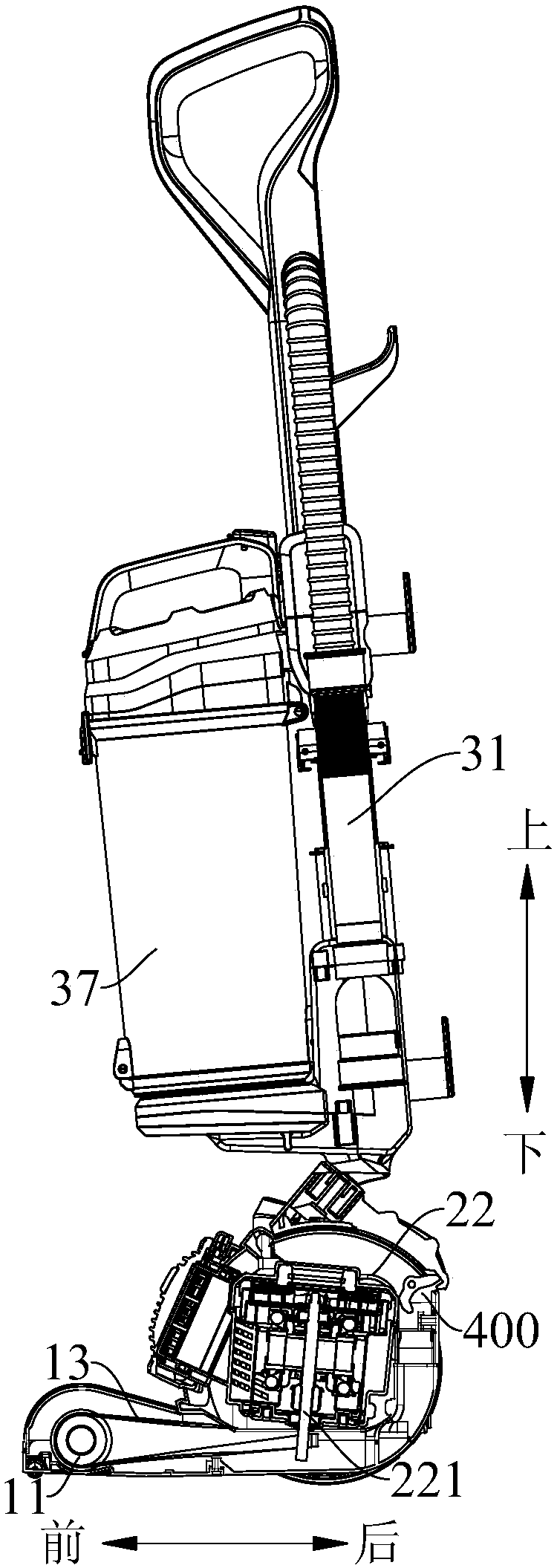 Upright vacuum cleaner