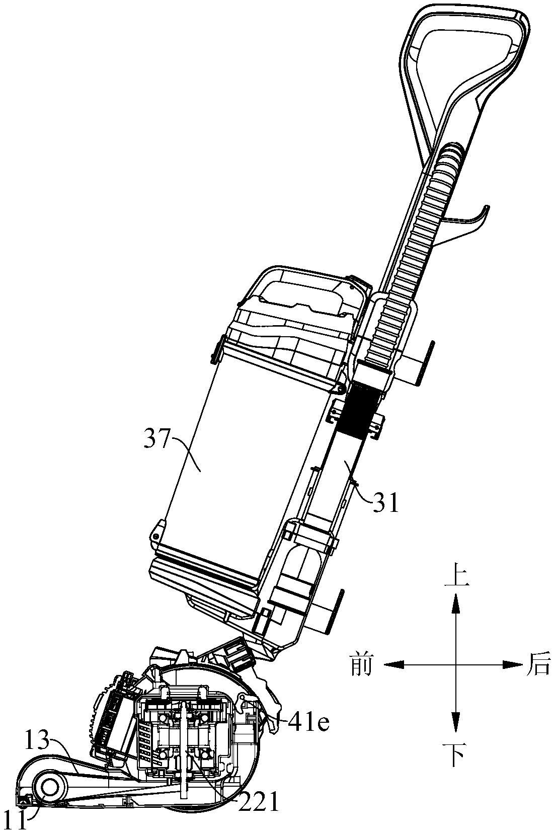 Upright vacuum cleaner