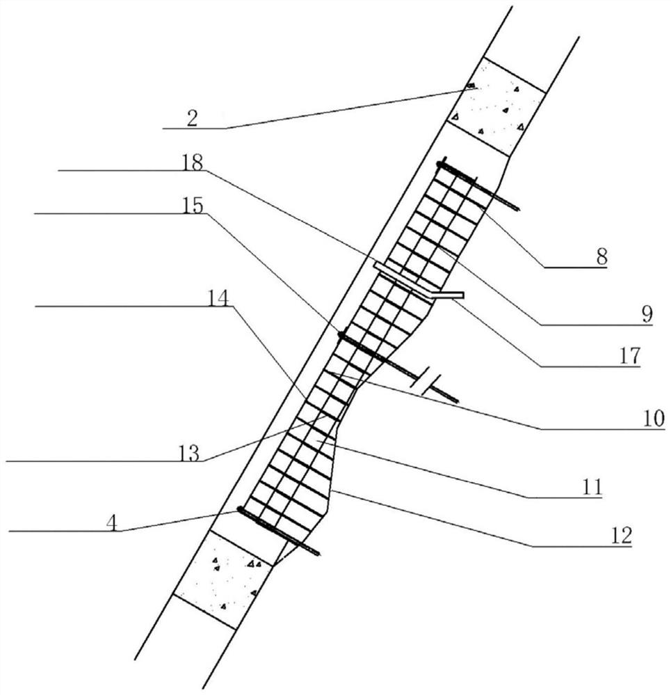 Plant planting method for slope protection of concrete frame and mortar rubble skeleton