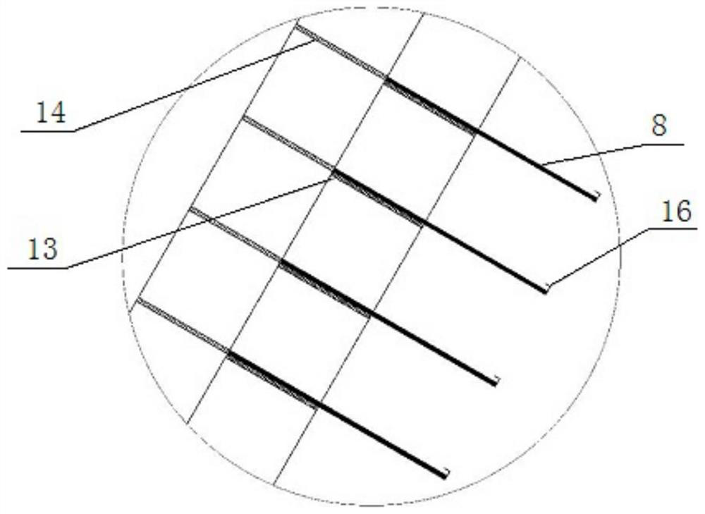 Plant planting method for slope protection of concrete frame and mortar rubble skeleton