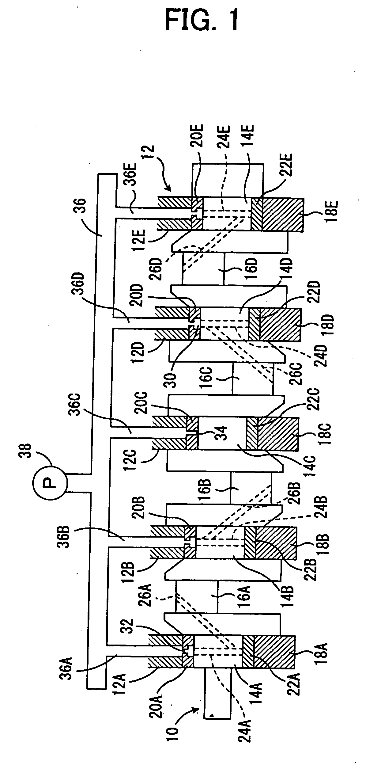 Oil-feeding device for engine crankshaft